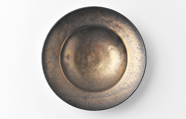 城進 37 金彩釉スープ皿