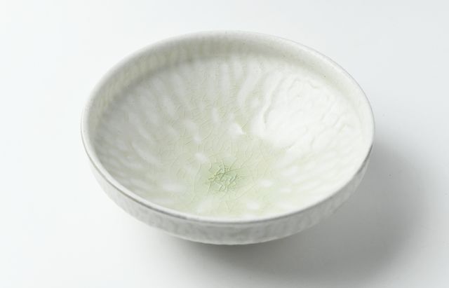 城進 64B　白灰釉粉引中鉢