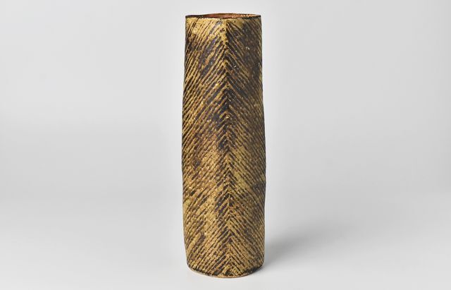 城進 73A 鉄絵花入れ