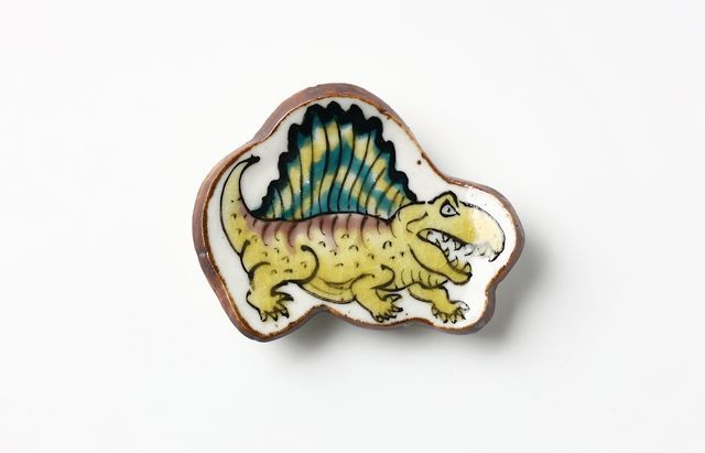 松浦コータロー 7A 色絵ディメトロドン箸置 ｜ 暮らしのうつわ花田 和