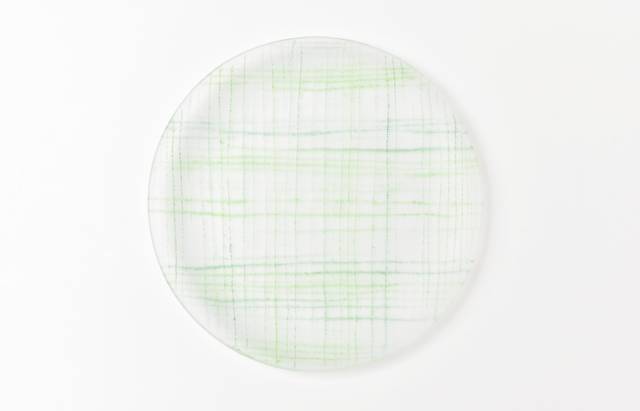 d.Tam 中村孝子/桃子 22◆絣皿（細柄）緑