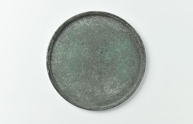 野口悦士 242 緑青 6寸平皿 ｜ 暮らしのうつわ花田 和食器 通販