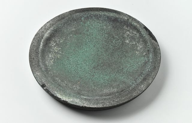 野口悦士 278 緑青 台皿 ｜ 暮らしのうつわ花田 和食器 通販