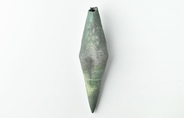 野口悦士 263 緑青 掛花入 ｜ 暮らしのうつわ花田 和食器 通販