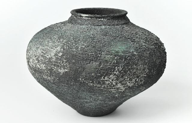 野口悦士 295 緑青 壺
