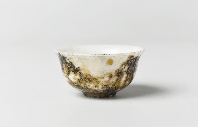 土井宏友 　陶胎漆器 竜紋塗り 茶盃A】