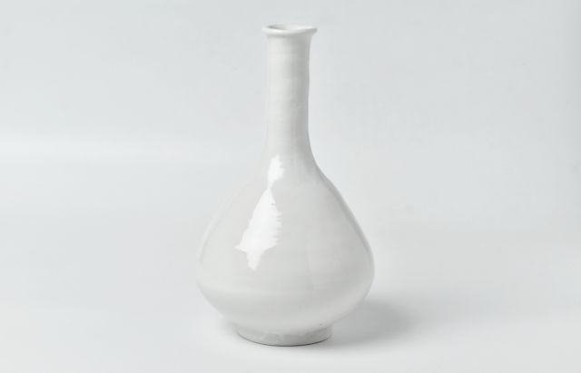 水垣千悦 15 白磁鶴首 ｜ 暮らしのうつわ花田 和食器 通販