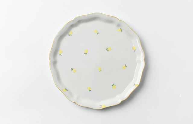 阿部慎太朗 7 オリーブレリーフ皿8寸 ｜ 暮らしのうつわ花田 和食器 通販