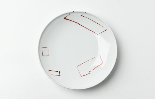 新品☆古川桜 シダ文 楕円皿 2枚 新品☆古川桜 シダ文 楕円皿 2枚