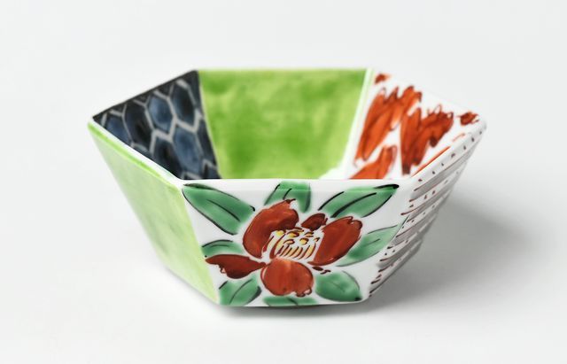 古川桜 3 カメリア六角小鉢 ｜ 暮らしのうつわ花田 和食器 通販