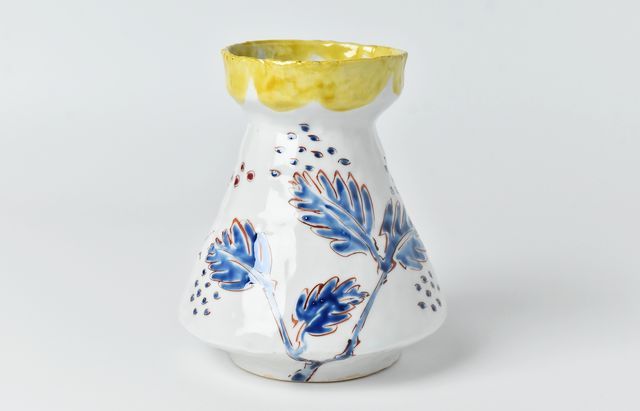 古川桜 63 花器4（色絵ムシカリ） ｜ 暮らしのうつわ花田 和食器