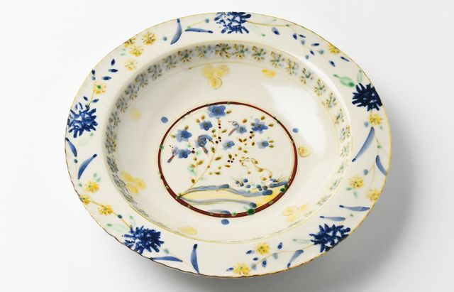 矢島操 10B 灰釉墨絵鉢 ｜ 暮らしのうつわ花田 和食器 通販