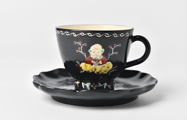 堀畑蘭 33 7寸リム皿 色絵桃の木 ｜ 暮らしのうつわ花田 和食器 通販