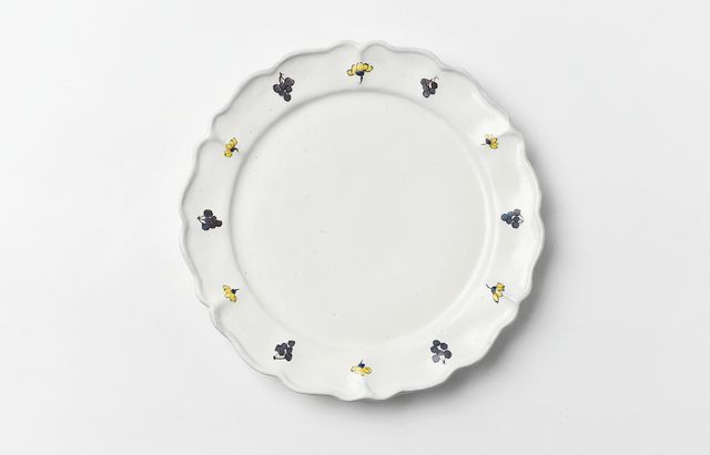 安部太一 3D 白釉色絵角皿【202605】 ｜ 暮らしのうつわ花田 和食器 通販