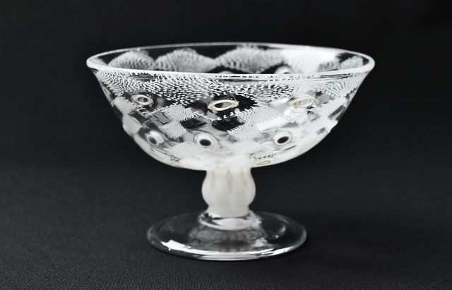 みずのみさモザイクコンポート ガラス デザートカップ作家もの
