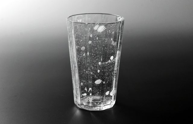 森知恵子 25 吹雪十角グラス【202605】 ｜ 暮らしのうつわ花田 和食器 通販
