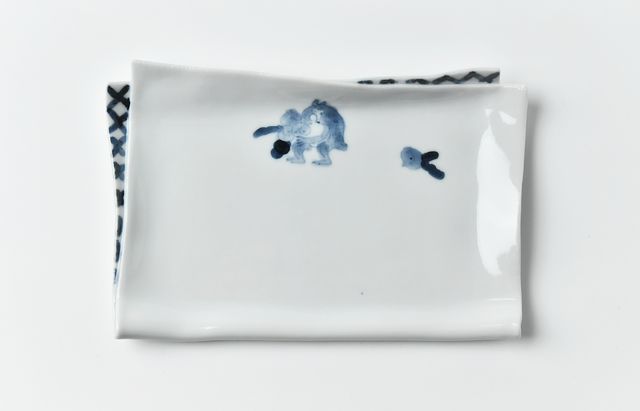 中荒江道子 猿桃懐紙皿D ｜ 暮らしのうつわ花田 和食器 通販