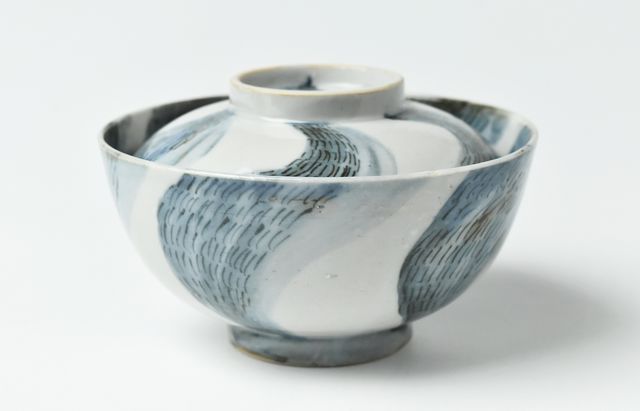 廣野俊彦 42 染付輪線茶碗 ｜ 暮らしのうつわ花田 和食器 通販