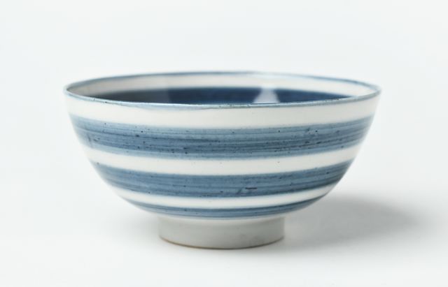 廣野俊彦 42 染付輪線茶碗 ｜ 暮らしのうつわ花田 和食器 通販