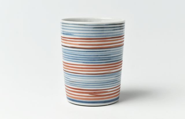 廣野俊彦 26 染付蟹渕赤塗小皿 ｜ 暮らしのうつわ花田 和食器 通販