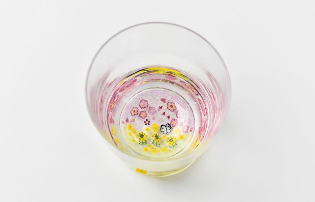 三留舞 13A 桜と菜の花 グラス