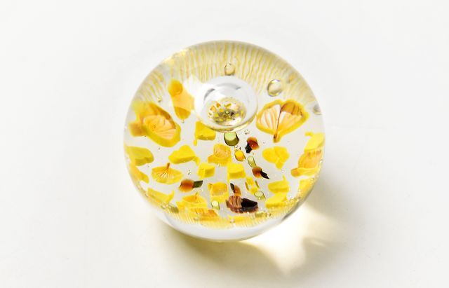 世界175個限定】バカラペーパーウェイト花ラッティチーノ1984