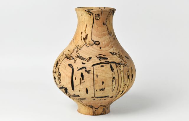 iiDA Woodturning 4 アースFin 花器オブジェ カエデ/アース無塗装
