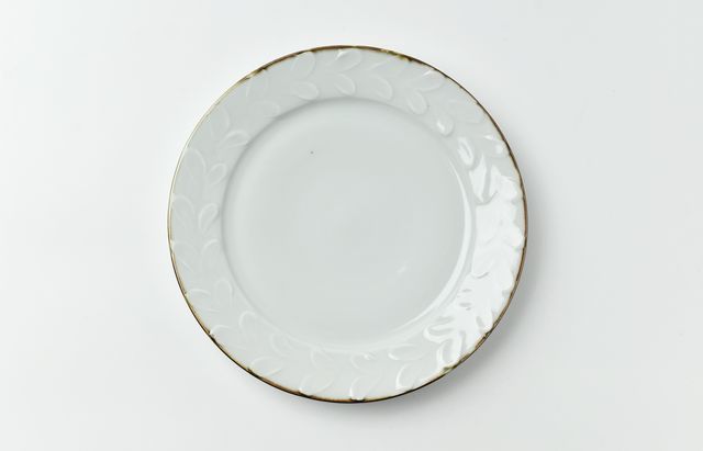 小林巧征 7寸リム皿白磁双葉 ｜ 暮らしのうつわ花田 和食器 通販