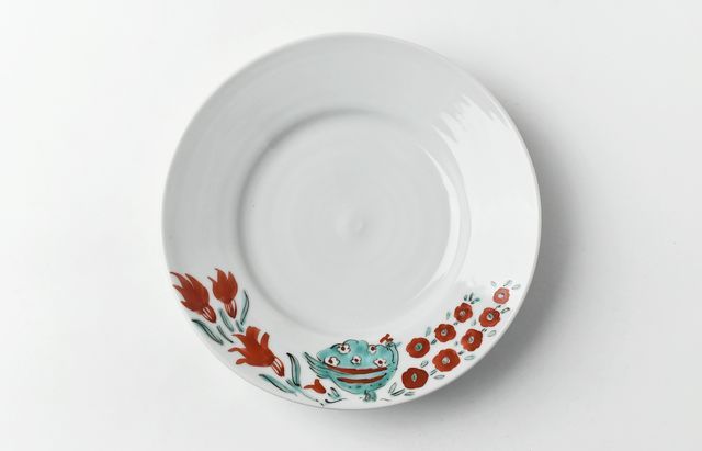 九谷青窯 102 色絵7寸皿 ｜ 暮らしのうつわ花田 和食器 通販