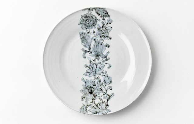 九谷青窯 106 花文8寸皿 ｜ 暮らしのうつわ花田 和食器 通販