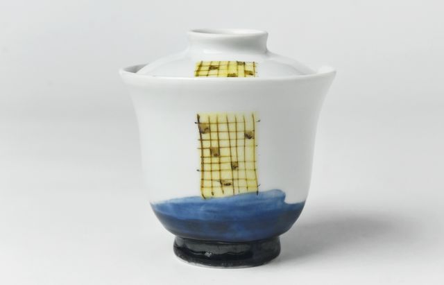 古賀雄二郎 縁鎬5寸反り浅鉢 黒釉【H】 ｜ 暮らしのうつわ花田 和食器 通販