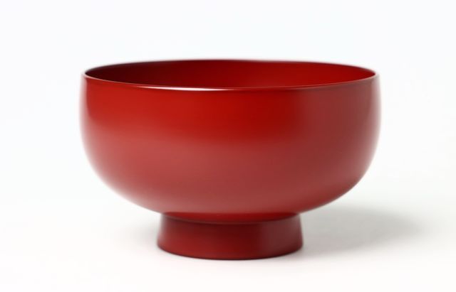 岩舘隆（浄法寺）端反椀 朱（4.2寸） 作家｜和食器 通販 暮らしの