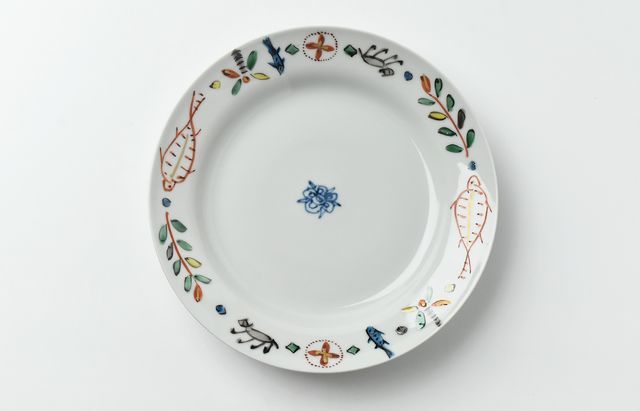 九谷 正木春蔵 色絵 深皿 器 花 鳥 陶芸家 正木春蔵 色絵染附 カンタ6寸深皿 ｜ 暮らしのうつわ花田 和食器 通販