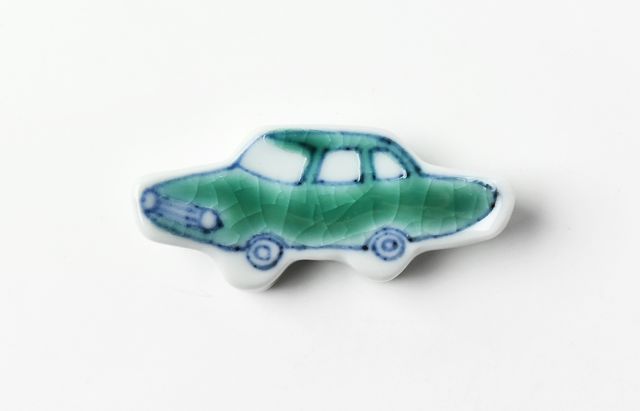 須谷窯 くるま箸置（緑） ｜ 暮らしのうつわ花田 和食器 通販