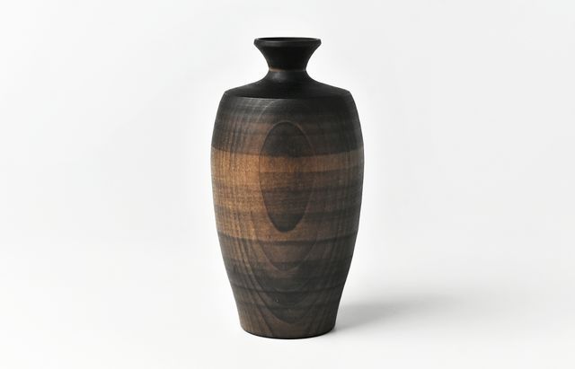 土屋伸顕 27 ガラス花器 山桜 鉄媒染黒 ｜ 暮らしのうつわ花田