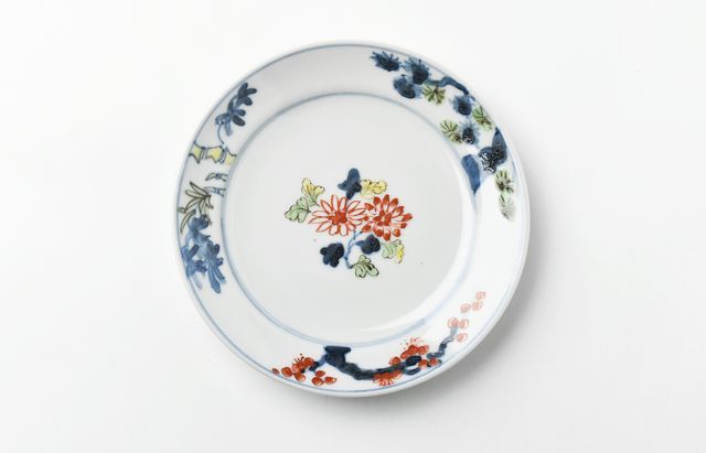 横井佳乃 9 5寸皿 色絵 松竹梅 ｜ 暮らしのうつわ花田 和食器 通販