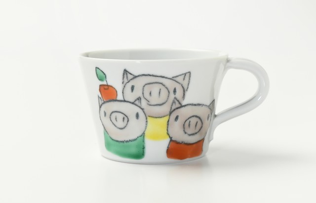 村田菜穂美 ミニマグカップ 3匹の子豚