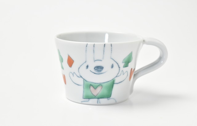 村田菜穂美 ミニマグカップ うさちゃんトランプ柄