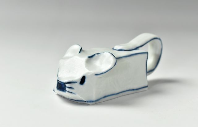 村田菜穂美 干支 染ラインねずみ（大） ｜ 暮らしのうつわ花田 和食器 通販