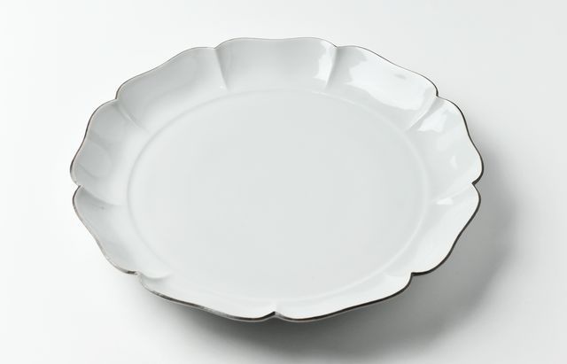 河野斗南の白磁器 水野克俊 27 白磁口紅輪花盤 ｜ 暮らしのうつわ花田 和食器 通販