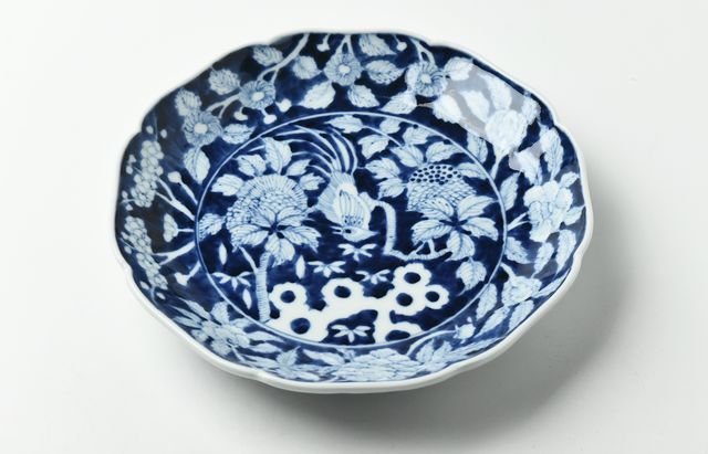 岩永 浩 花鳥外濃文輪花7寸皿 ｜ 暮らしのうつわ花田 和食器 通販