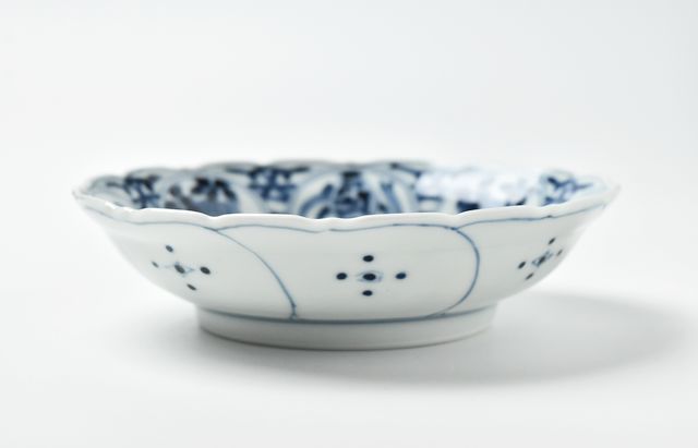 スリムシェイデイ　京焼　染付芙蓉手輪花小鉢　10客　新品未使用　和鳳作 スリムシェイデイ様専用 京焼 染付芙蓉手輪花小鉢 10客