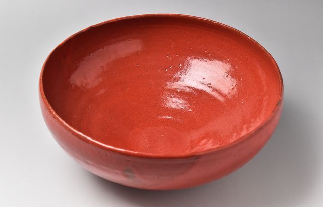 赤色の陶器 装飾品 oth055 リトアニアの陶器笛 赤土色のニワトリ