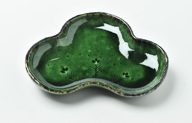 季更器窯 織部松皿 ｜ 暮らしのうつわ花田 和食器 通販