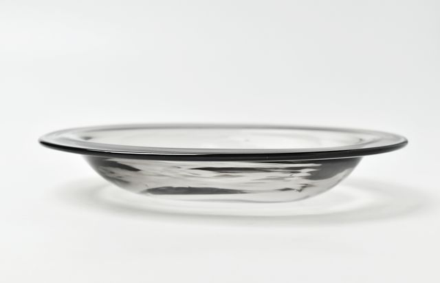河上智美 リム付き楕円小鉢（グレー） ｜ 暮らしのうつわ花田 和食器 通販