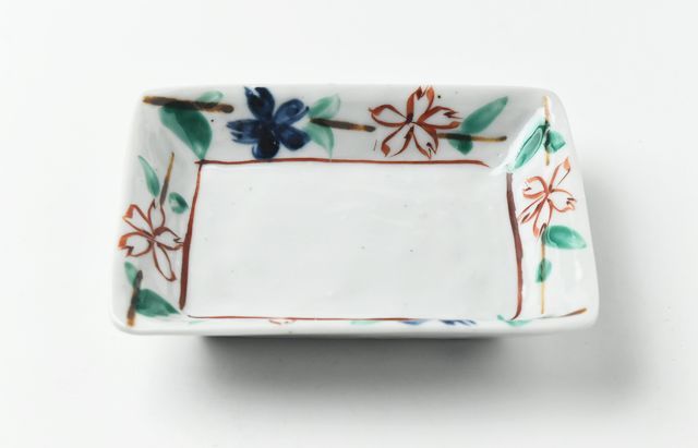 中尾万作 桜長方浅皿 ｜ 暮らしのうつわ花田 和食器 通販