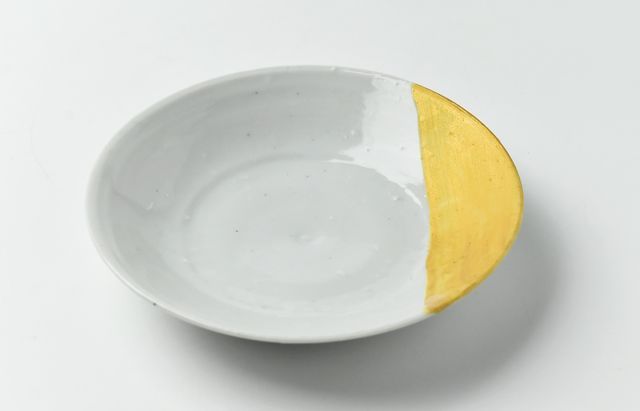 中尾万作 52 金サビ掛分5寸皿 ｜ 暮らしのうつわ花田 和食器 通販