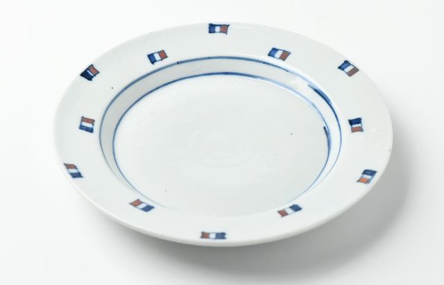 roral flash 7枚皿 中尾万作 67 トリコロール7寸皿 ｜ 暮らしのうつわ花田 和食器 通販