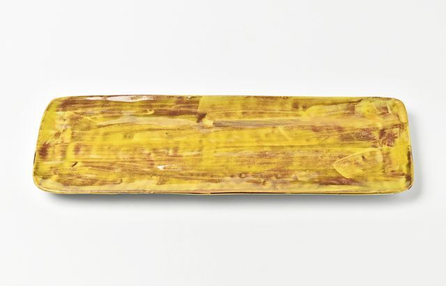 中尾万作 43 黄彩長板皿 ｜ 暮らしのうつわ花田 和食器 通販