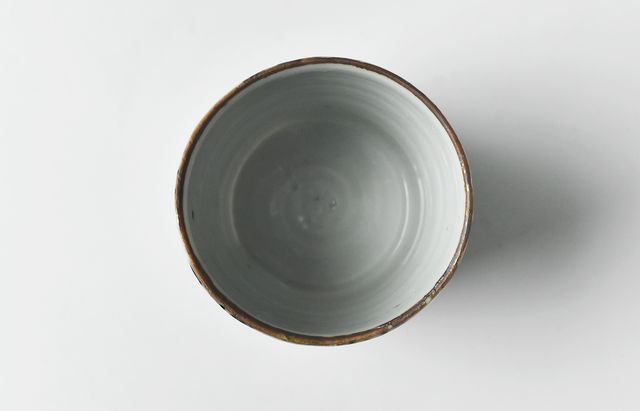 中尾万作 34 染付よろけ文切立湯呑 ｜ 暮らしのうつわ花田 和食器 通販